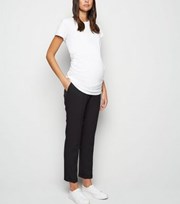 New Look Maternity Black Over Bump Slim Stretch Trousers